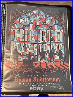 AUTOGRAPHED RED CLAY STRAYS Ryman Poster SOUNDWAVES CREATIVE 9/4 Limited 16/93