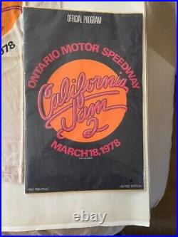 Aerosmith Ted Nugent California Jam Concert Poster, Ticket, Shirt, Program, Lot