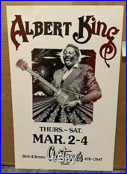 Albert King March 2-4 Antone's Original Blues Concert Poster VF+ condition