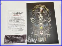 Alice Cooper Hand Signed concert poster Paranormal Tour 2017 Proof VIP Package