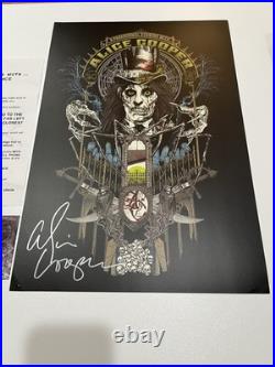 Alice Cooper Hand Signed concert poster Paranormal Tour 2017 Proof VIP Package