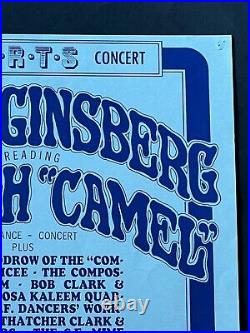 Allen Ginesberg San Francisco Mime Troupe Fillmore Concert Poster AOR Original