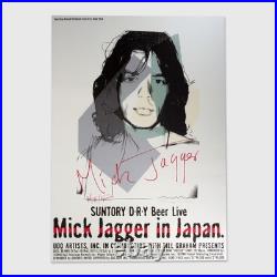 Andy Warhol Rare Original 1988 Mick Jagger Japan Concert Poster MISC03.0938