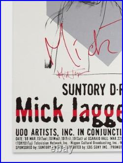 Andy Warhol Rare Original 1988 Mick Jagger Japan Concert Poster MISC03.0938