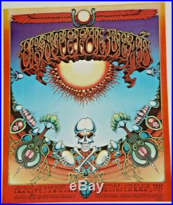 Aoxomoxca Grateful Dead 1969 Orig. 1st Concert Poster Signed Artist Rick Griffin
