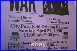 April 1990 Wyld fm98 Community Marketplace War Jazz concert Poster
