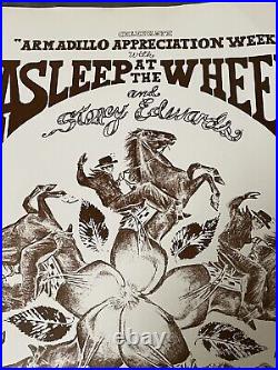 Asleep at the Wheel Vintage Concert Poster Original Print B. J. Froman 1976 Austin