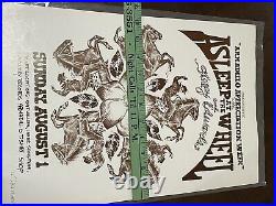 Asleep at the Wheel Vintage Concert Poster Original Print B. J. Froman 1976 Austin