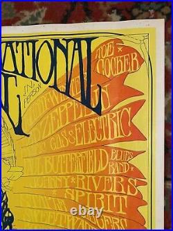 Atlanta Pop Festival Led Zeppelin Janis Joplin Cta Winter 1969 Original Poster
