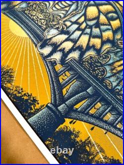 Austin City Limits Music Festival 2017 Poster Todd Slater S/N ACL bats bridge