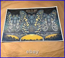 Austin City Limits Music Festival 2017 Poster Todd Slater S/N ACL bats bridge