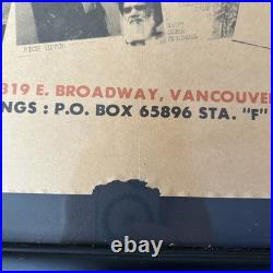 Autographed D. O. A. Original Concert Poster Vancouver B. C.'Hardcore'81' Punk