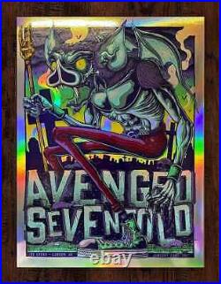 Avenged Sevenfold London January 2017 2nd Night Tour Foil Ltd Concert Poster
