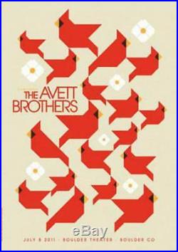 Avett Brothers Boulder 2011 Original Concert Poster Dan Stiles Silkscreen