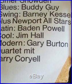 BERLIN JAZZ FESTIVAL 1967 German A1 concert poster GUNTHER KIESER MILES DAVIS