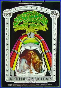BG165 Janis JoplinSavoy Brown1969 Original Fillmore West Concert Poster