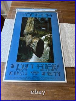 BG-207 Santana Winterland 1969 FD 1st Print Concert Poster CGC 9.6