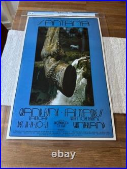 BG-207 Santana Winterland 1969 FD 1st Print Concert Poster CGC 9.6