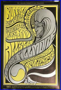 BG-61 Fillmore Auditorium 1967 Concert Poster Buffalo Springfield Steve Miller
