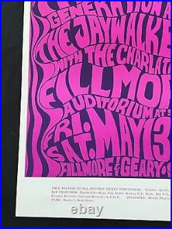 BG 6-2 Original Concert Poster May 1966 Wes Wilson The New Generation