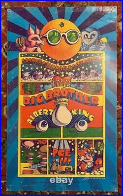 BIG BROTHER JANIS JOPLIN Shrine LA GRIFFIN MOSCOSO SIGNED 1968 AOR 3.69 Poster