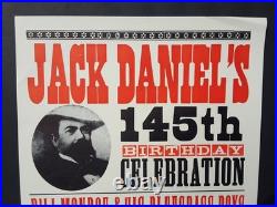 BILL MONROE 1995 JACK DANIELS Hatch Show Print VASSAR CLEMENTS Concert Poster