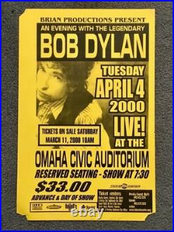 BOB DYLAN original CONCERT POSTERS lot of 3 2000, 2001, 2004