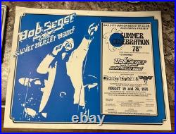 BOB SEGER- VAN HALEN-CHEAP TRICK Original Concert Tour Poster 1978 Rare Michigan