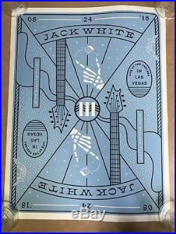BOTH Jack White Las Vegas concert posters 8/23 & 8/24Ace of hearts & 9 of clubs