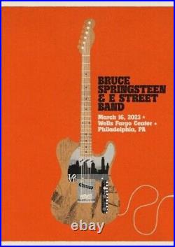 BRUCE SPRINGSTEEN Philadelphia Concert poster