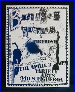 BUTTHOLE SURFERS & FIREHOUSEPunk Band Concert Poster/FlyerVariety Arts