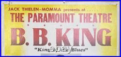 B. B. KING Paramount Theatre Original 1974 Boxing-Style Concert Poster