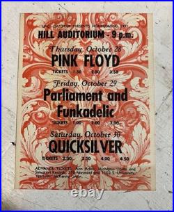 B. B. King Howlin Wolf Ann Arbor 1971 Concert Handbill Pink Floyd Extremely Rare B. B. King Howlin Wolf Ann Arbor 1971 Concert Handbill Pink Floyd Extremely Rare