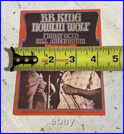 B. B. King Howlin Wolf Ann Arbor 1971 Concert Handbill Pink Floyd Extremely Rare