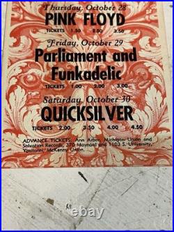 B. B. King Howlin Wolf Ann Arbor 1971 Concert Handbill Pink Floyd Extremely Rare