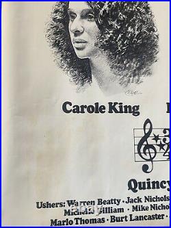 Barbra Streisand James Taylor King Mcgovern Beatty Nicholson Concert Poster