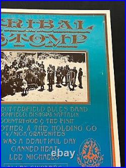 Beautiful 1978 UC Berkeley Original Concert Poster Wavy Gravy Allen Ginsberg