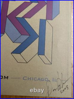 Beck Modern Guilt 2008 Tour Signed Poster S/n Lithograph -aragon Chicago Concert