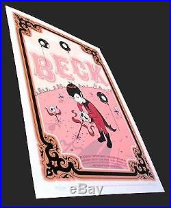 Beck in Amsterdam Original Silkscreen Concert Poster'06 s/n 500 Tara McPherson