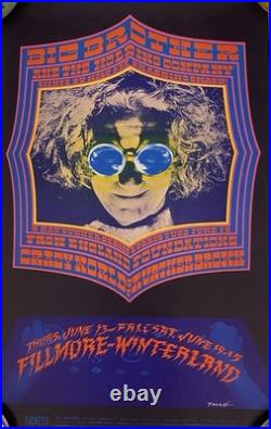 Big Brother Janis Joplin Bg 124 Fillmore Concert Poster Bill Graham 1968 Nm+