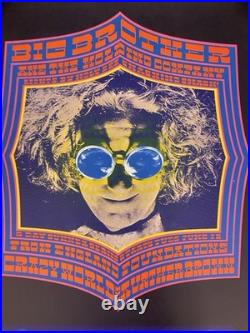 Big Brother Janis Joplin Bg 124 Fillmore Concert Poster Bill Graham 1968 Nm+
