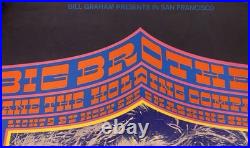 Big Brother Janis Joplin Bg 124 Fillmore Concert Poster Bill Graham 1968 Nm+
