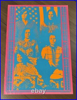 Big Brother & the Holding Company Neon Rose #3 Concert Poster Matrix First Print