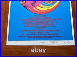 Big Five Signed Concert Poster Artist Rights Today 1989 Griffin Mouse Kelley Nm