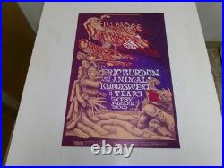 Bill Graham-1968 Fillmore Concert Poster-BG#132-Chambers Brothers-Burdon/Animals