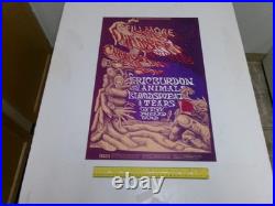 Bill Graham-1968 Fillmore Concert Poster-BG#132-Chambers Brothers-Burdon/Animals
