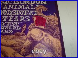 Bill Graham-1968 Fillmore Concert Poster-BG#132-Chambers Brothers-Burdon/Animals