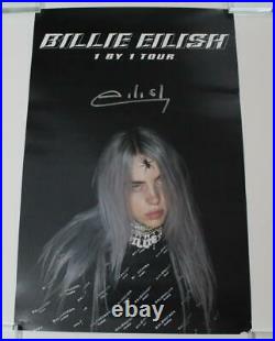 Billie Eilish Signed Autograph 1 By 1 Tour Concert Poster Very Rare, Bad Guy