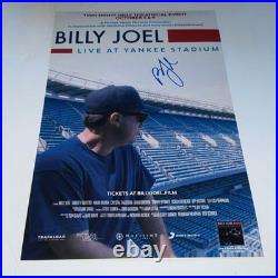 Billy Joel Autographed Yankee Stadium Movie Concert Poster 11x17 Photo 1