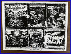 Black Crowes Atlanta 2006 Concert Poster Biffle Silkscreen Comic Original